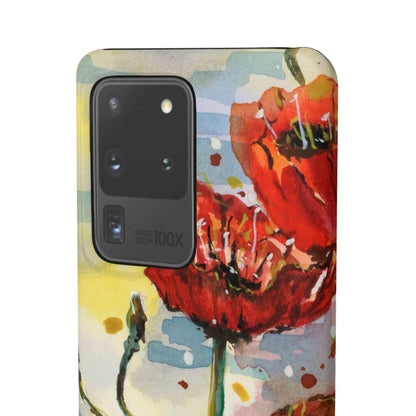 Poppy Love iPhone & Samsung Snap Cases