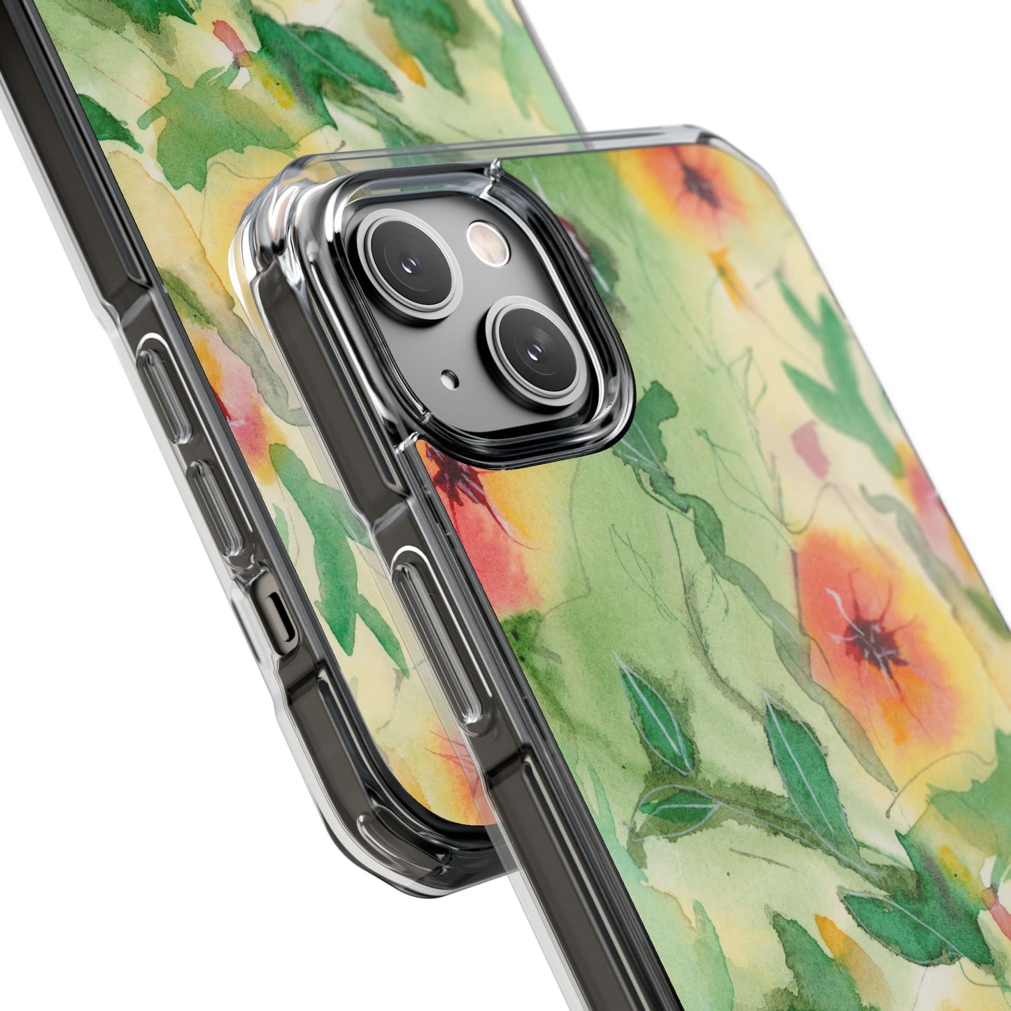 MagSafe® Sunset Flowers Clear Impact Cases (iPhone 16 & others)