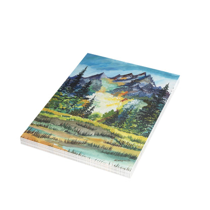 The American Rockies Watercolor Postcard