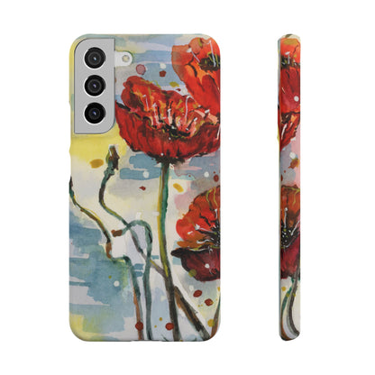 Poppy Love iPhone & Samsung Snap Cases