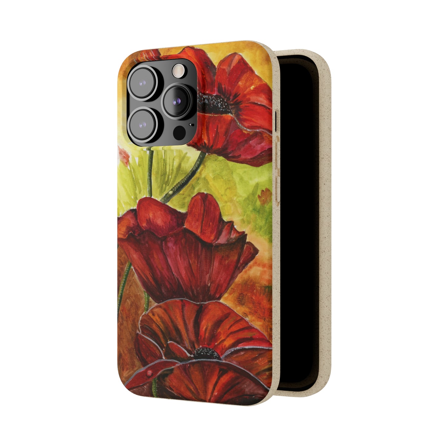 Eco Biodegradable Poppy Love iPhone & Samsung Case