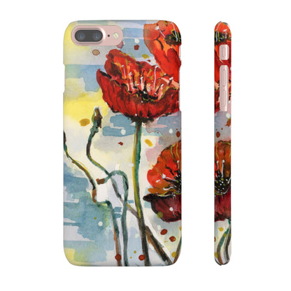 Poppy Love iPhone & Samsung Snap Cases