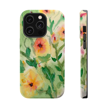 Sunset Flowers MagSafe® Impact Cases (iPhone 16 and others)