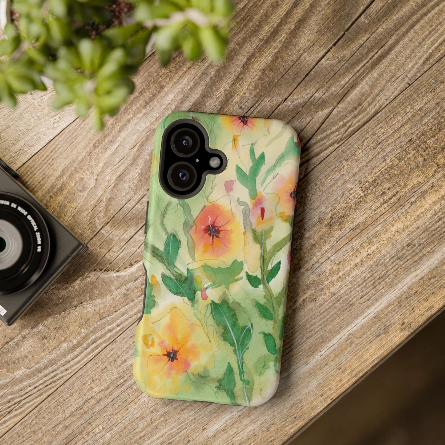 Sunset Flowers MagSafe® Impact Cases (iPhone 16 and others)