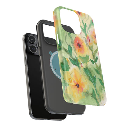 Sunset Flowers MagSafe® Impact Cases (iPhone 16 and others)