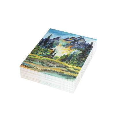 The American Rockies Watercolor Postcard