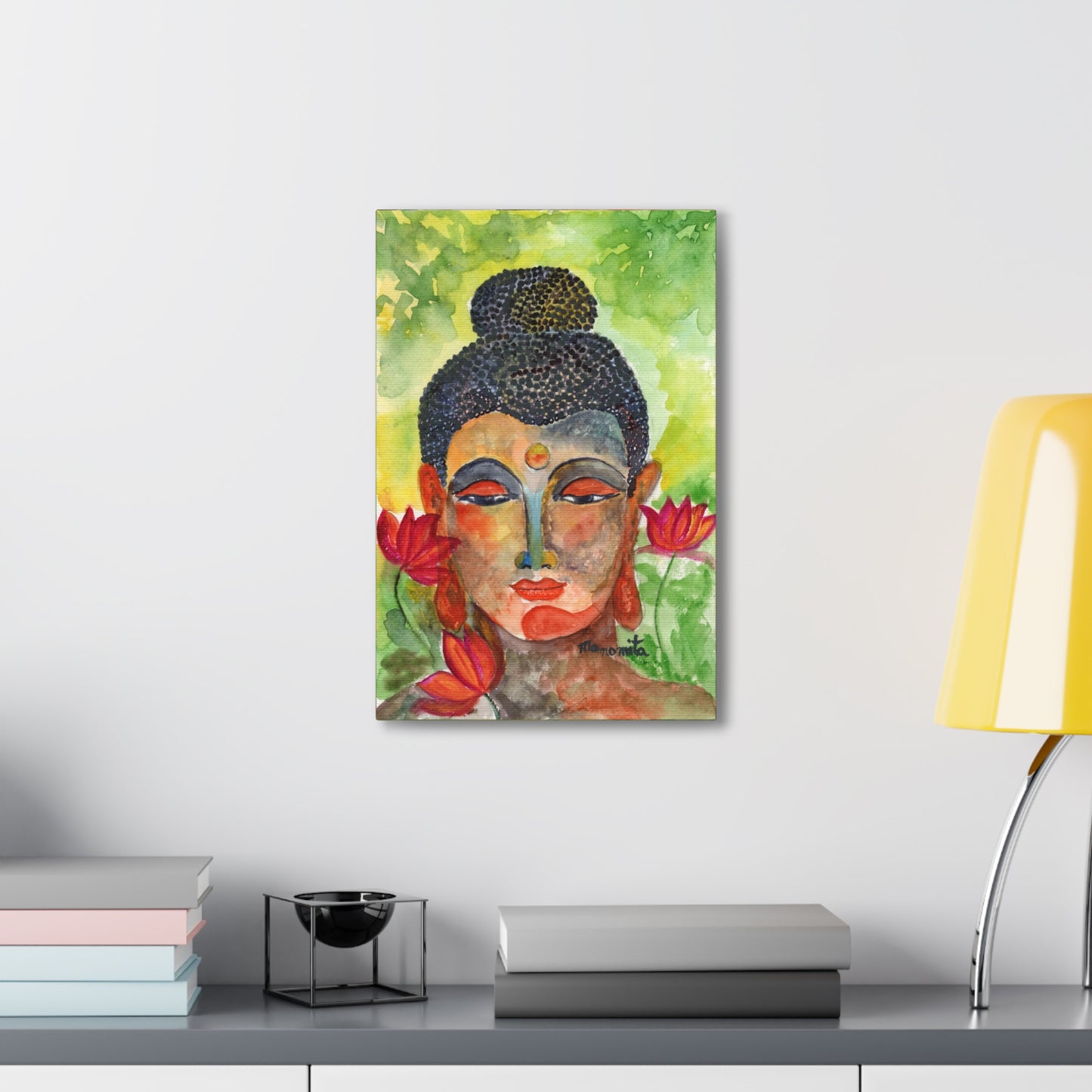 Enlightened Essence Watercolor Canvas Gallery Wraps