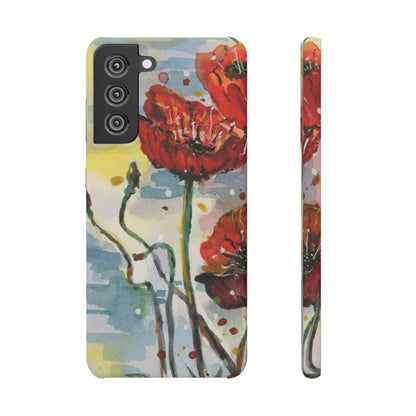 Poppy Love iPhone & Samsung Snap Cases