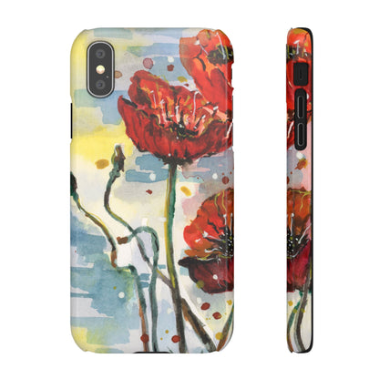 Poppy Love iPhone & Samsung Snap Cases