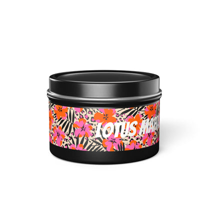 Lotus Mahal Floral Printed Soy Wax Candle