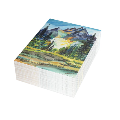 The American Rockies Watercolor Postcard