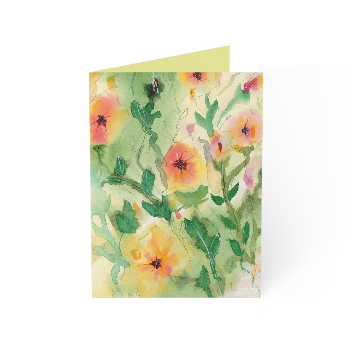 Sunset Flowers All Occassion Greeting Cards