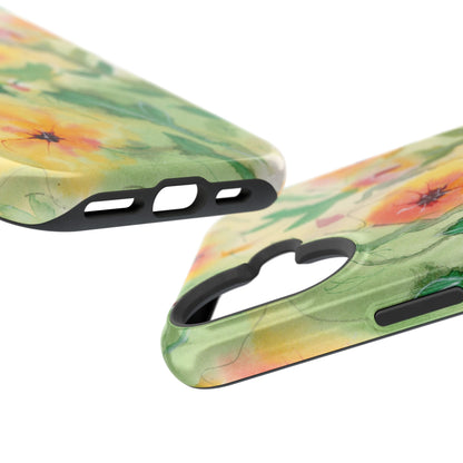 Sunset Flowers MagSafe® Impact Cases (iPhone 16 and others)