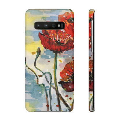 Poppy Love iPhone & Samsung Snap Cases