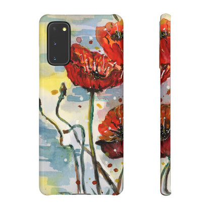 Poppy Love iPhone & Samsung Snap Cases