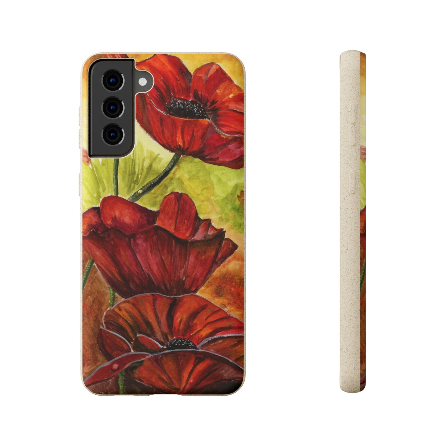 Eco Biodegradable Poppy Love iPhone & Samsung Case