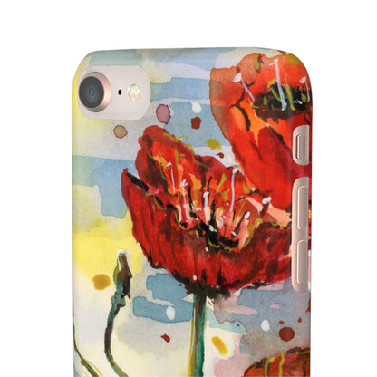 Poppy Love iPhone & Samsung Snap Cases