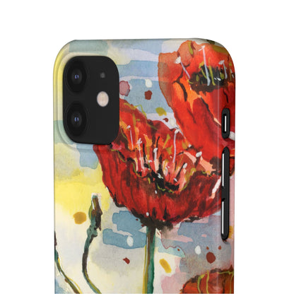 Poppy Love iPhone & Samsung Snap Cases