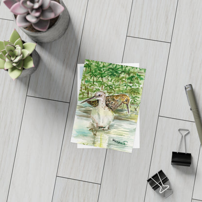 Feathered Friends Watercolor Print Postcard