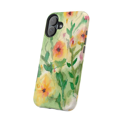 Sunset Flowers MagSafe® Impact Cases (iPhone 16 and others)