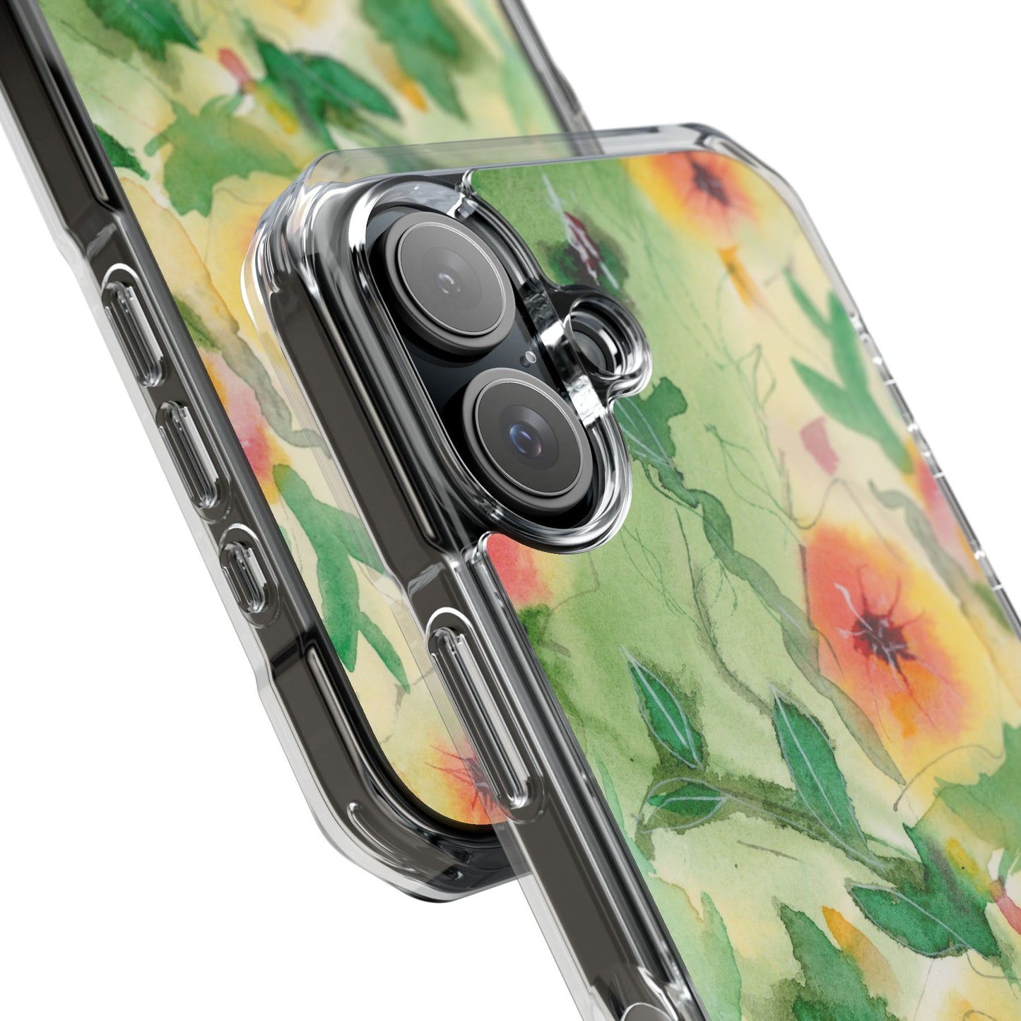 MagSafe® Sunset Flowers Clear Impact Cases (iPhone 16 & others)