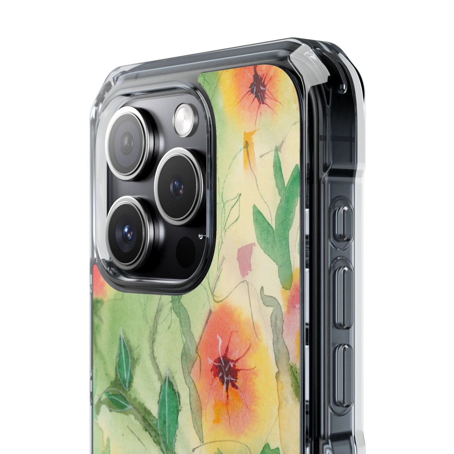 MagSafe® Sunset Flowers Clear Impact Cases (iPhone 16 & others)