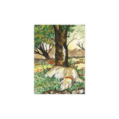 My Furry Friends Watercolor Print Postcard