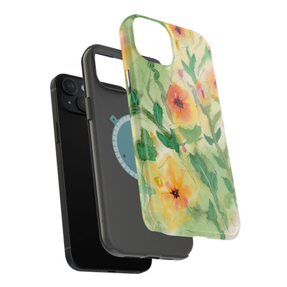 Sunset Flowers MagSafe® Impact Cases (iPhone 16 and others)