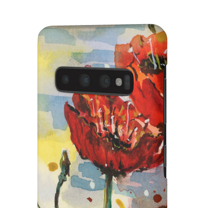 Poppy Love iPhone & Samsung Snap Cases