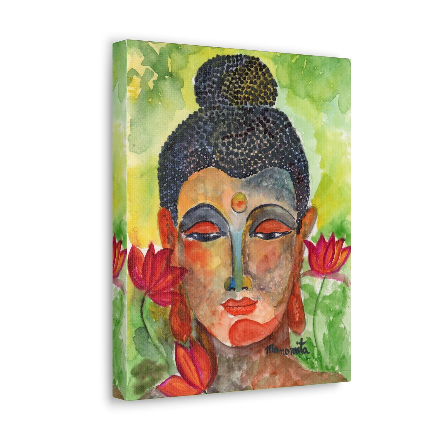 Enlightened Essence Watercolor Canvas Gallery Wraps