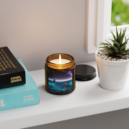 Galactic Ocean Soy Candle in Amber Jar