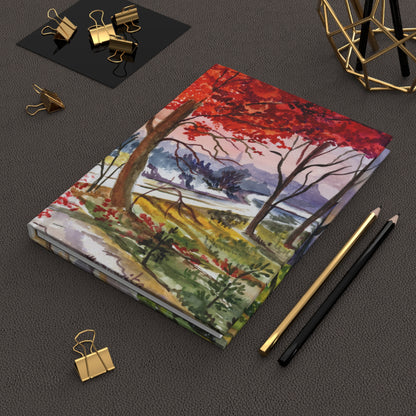 The Fall Stroll Hardcover Notebook