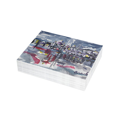 A Night in Istanbul Watercolor Postcards