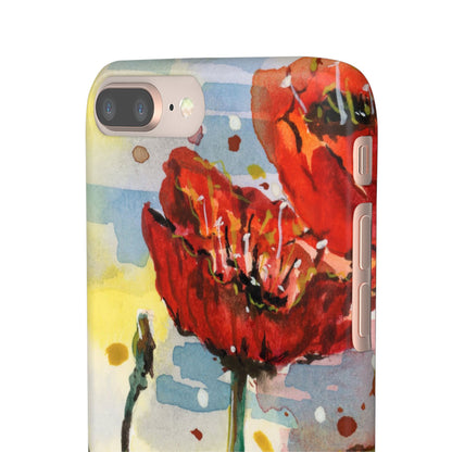 Poppy Love iPhone & Samsung Snap Cases