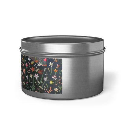 Wild Garden Flowers Handmade Art Candles