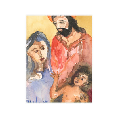 The Chosen Family Watercolor Print Postcard