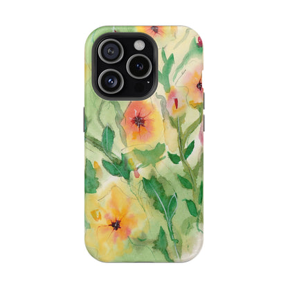 Sunset Flowers MagSafe® Impact Cases (iPhone 16 and others)