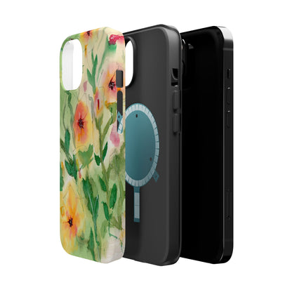 Sunset Flowers MagSafe® Impact Cases (iPhone 16 and others)