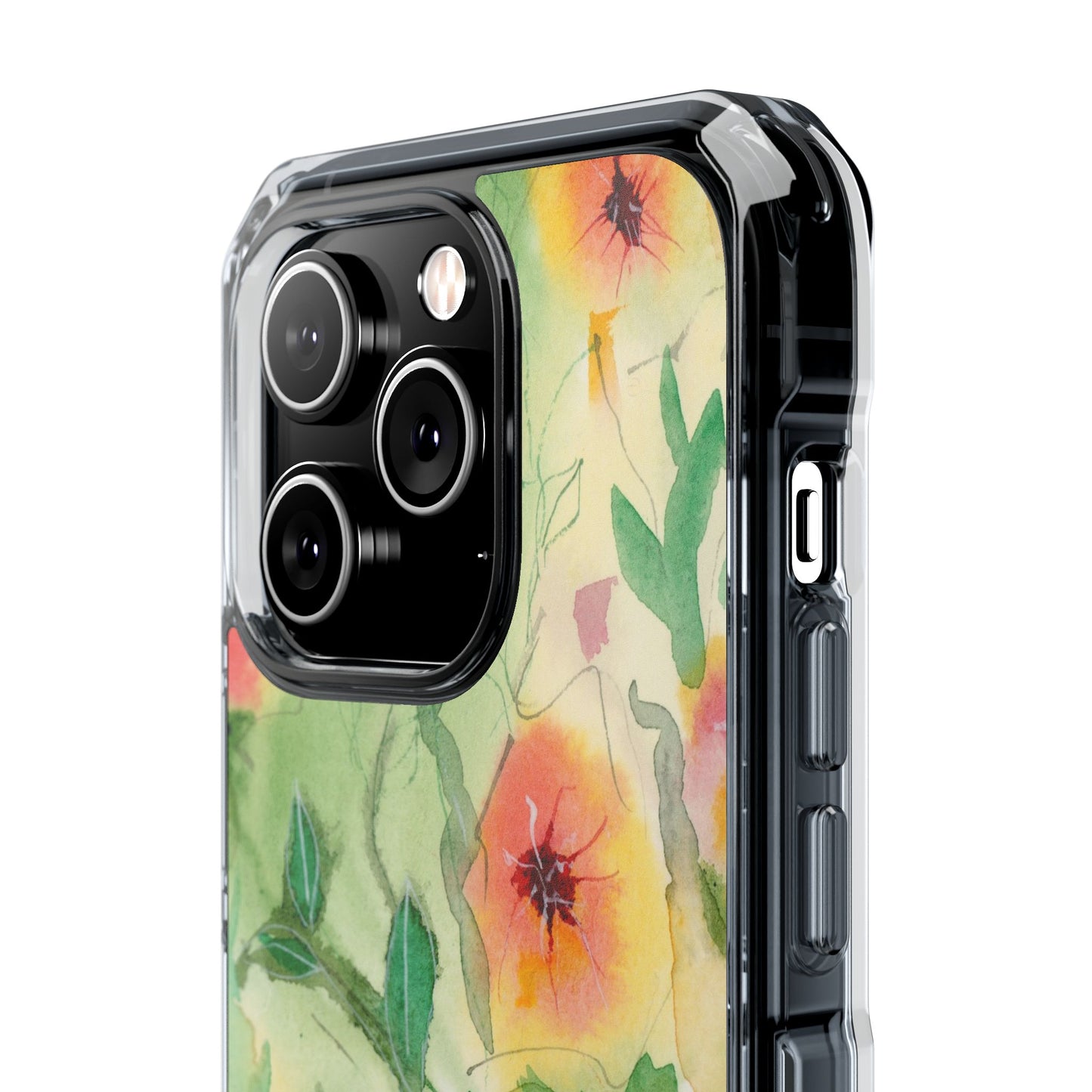 MagSafe® Sunset Flowers Clear Impact Cases (iPhone 16 & others)