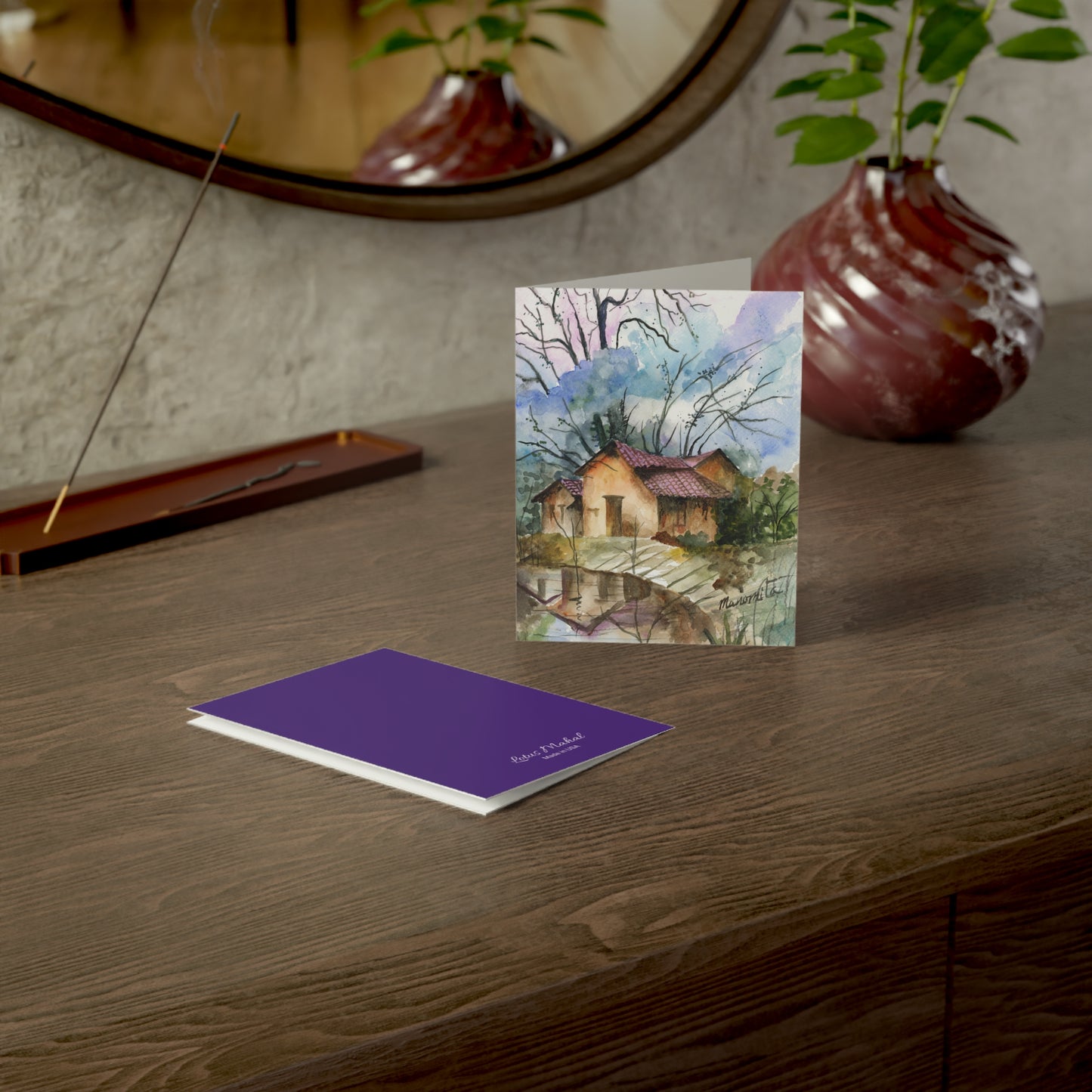 Cottage Reflections Greeting Card