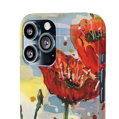 Poppy Love iPhone & Samsung Snap Cases