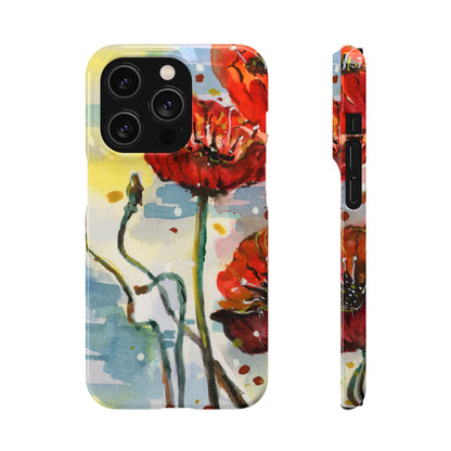 Poppy Love iPhone & Samsung Snap Cases