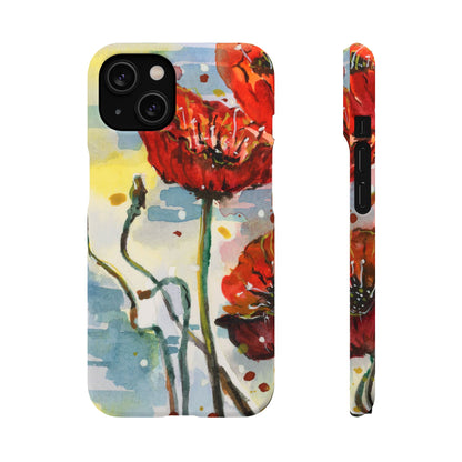 Poppy Love iPhone & Samsung Snap Cases