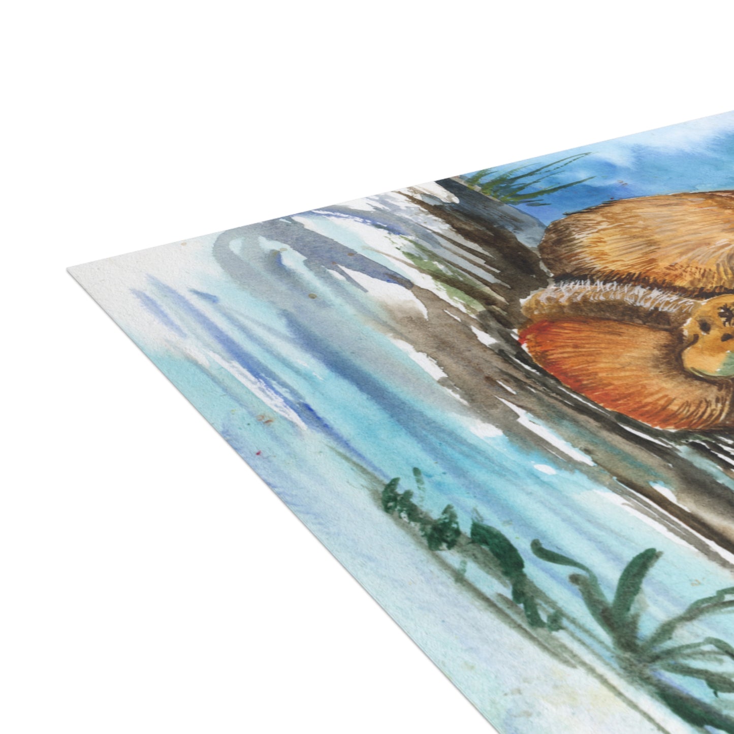 My Beautiful Duckling Watercolor Postcard