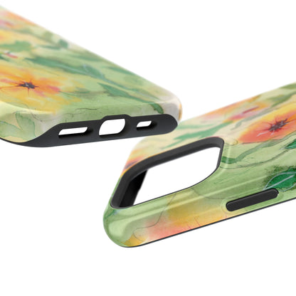 Sunset Flowers MagSafe® Impact Cases (iPhone 16 and others)