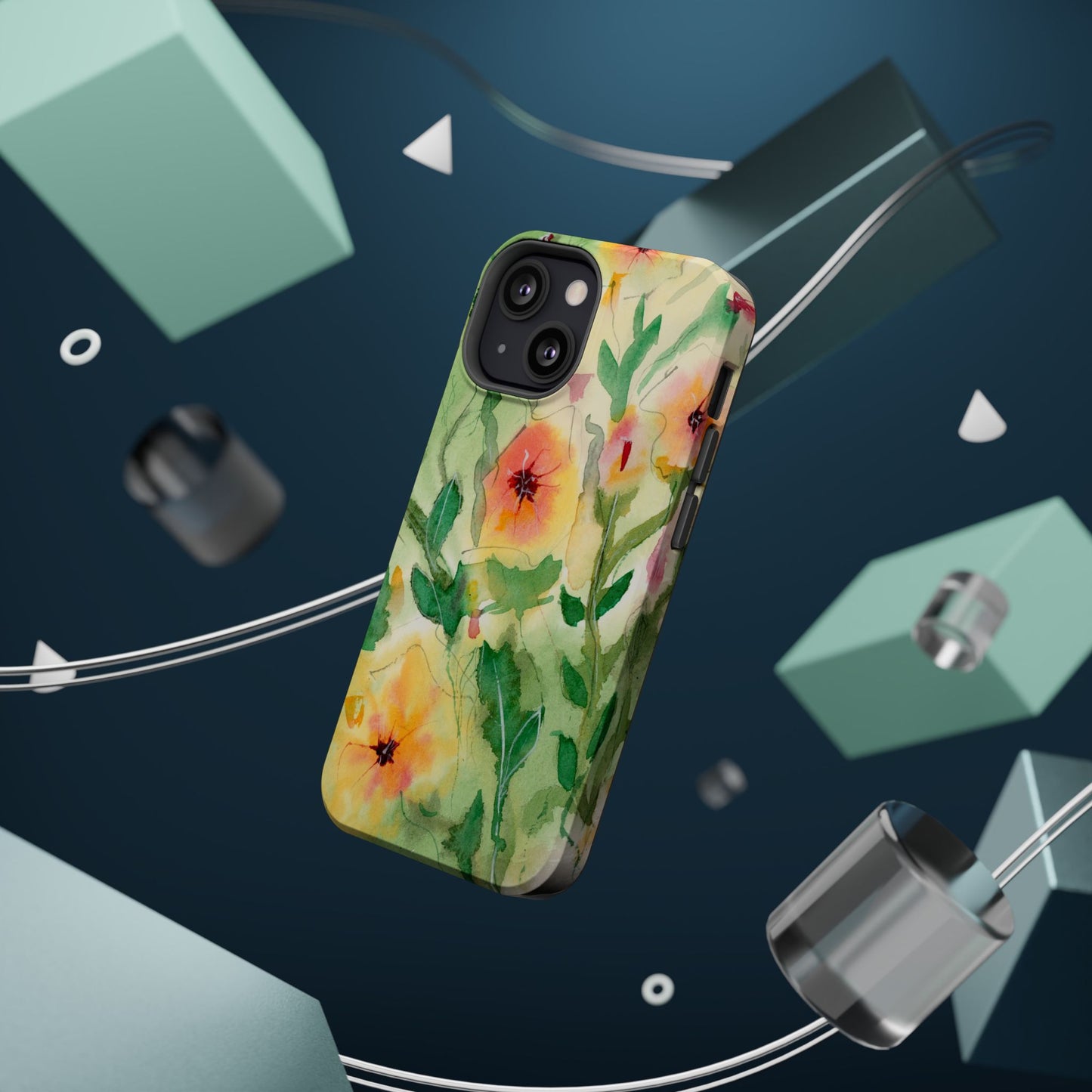 Sunset Flowers MagSafe® Impact Cases (iPhone 16 and others)