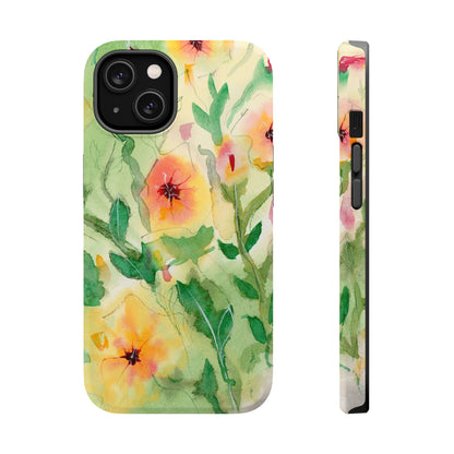 Sunset Flowers MagSafe® Impact Cases (iPhone 16 and others)