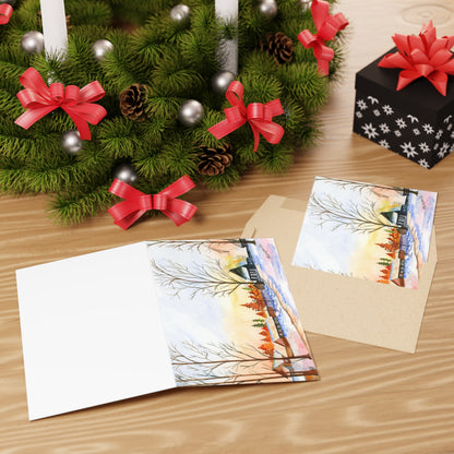 Winter Night All Occasions Greetings Card