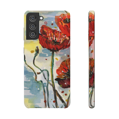 Poppy Love iPhone & Samsung Snap Cases