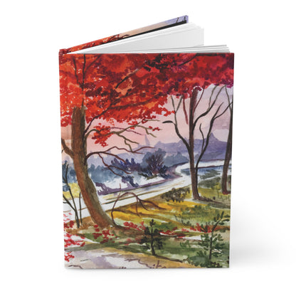 The Fall Stroll Hardcover Notebook